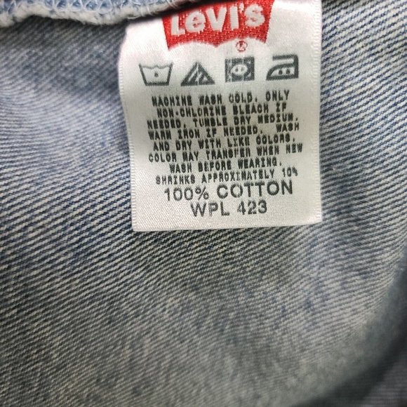 Levi's 501 Men's Original Fit Jeans Size 40x32 Blue 100% Cotton Button Fly - Picture 10 of 12